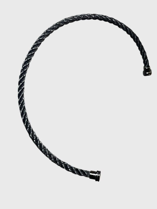 Bracelet câble Fred noir T.15