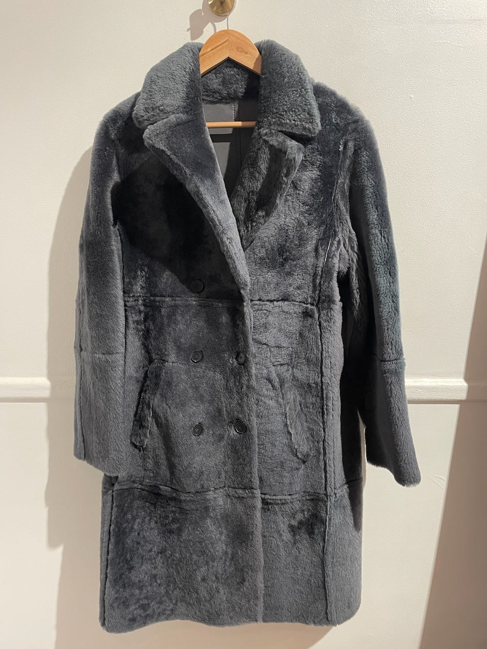 Manteau Yves Salomon gris