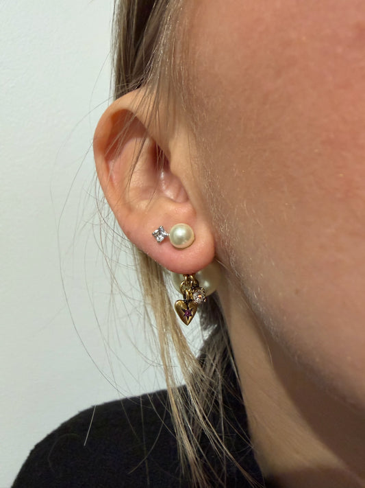 Boucles d'oreilles Dior Tribale dorées