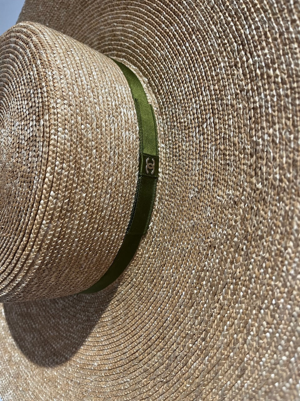 Chapeau Chanel en paille T.L NEUF