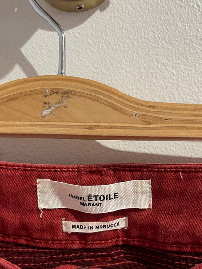 Jeans Isabel Marant rouge T.36