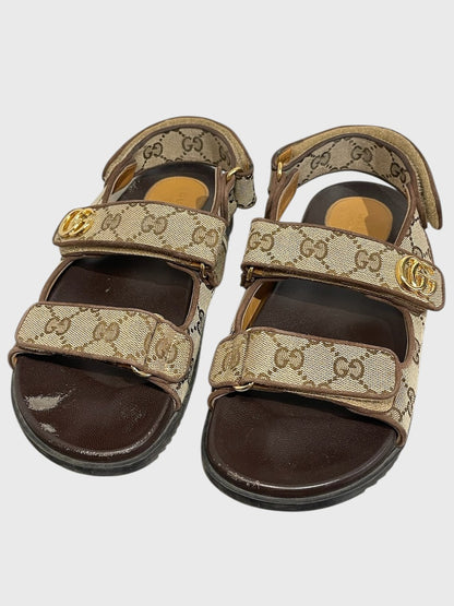 Sandales Gucci GG beige T 37