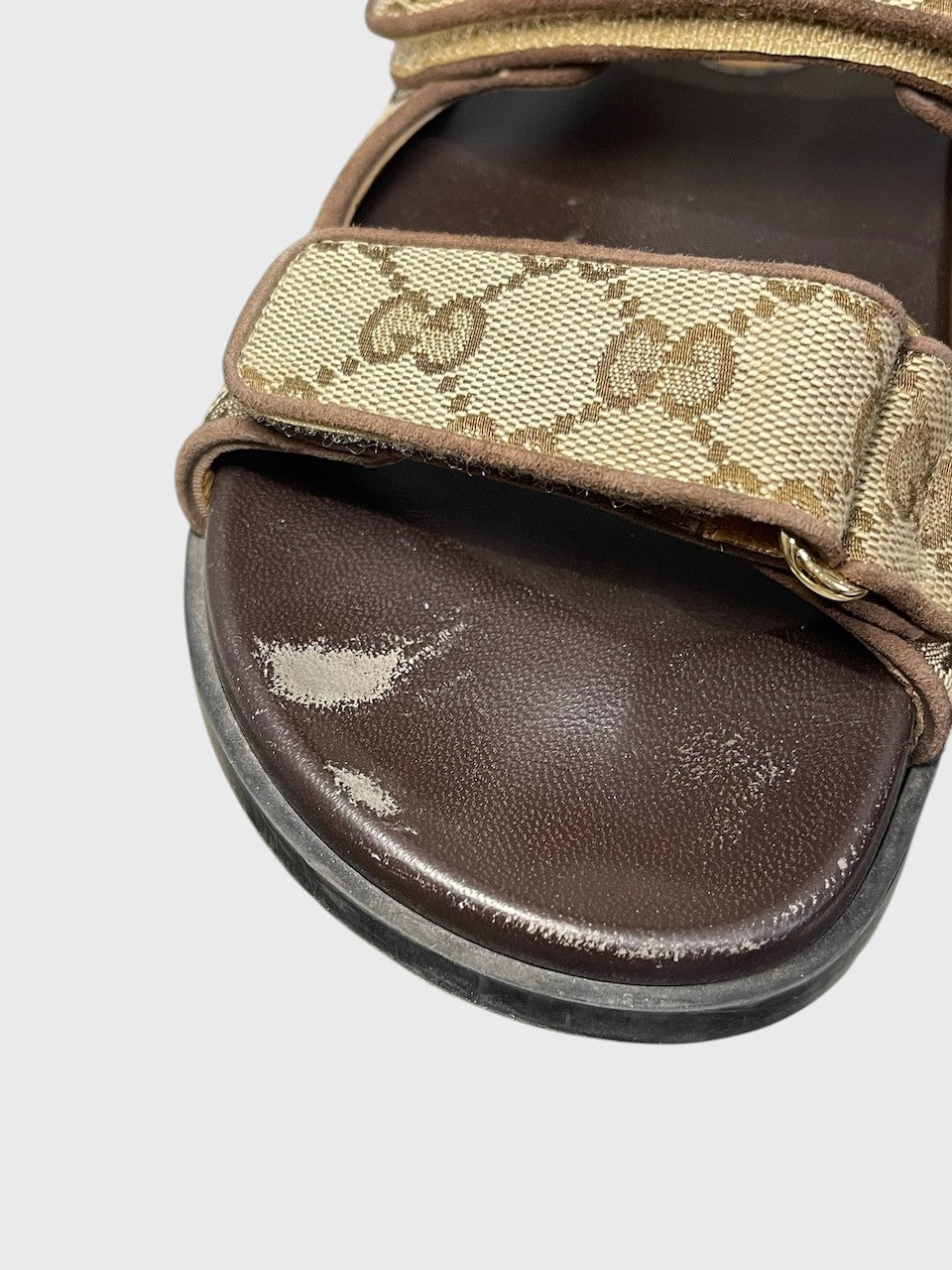 Sandales Gucci GG beige T 37