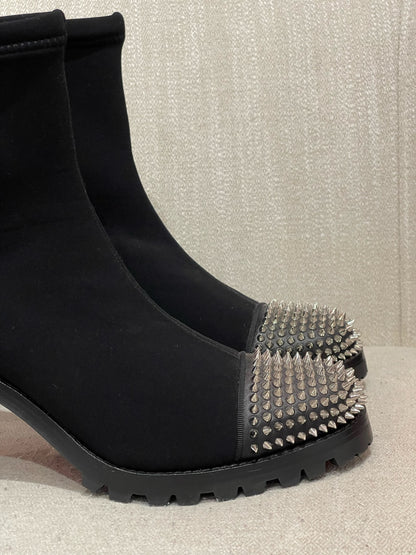 Boots Christian Louboutin noires T.39,5 NEUVES