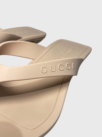 Tongs Gucci Vittoria beige T 37