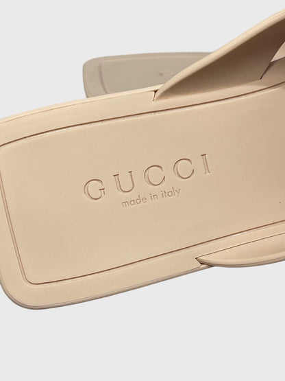 Tongs Gucci Vittoria beige T 37