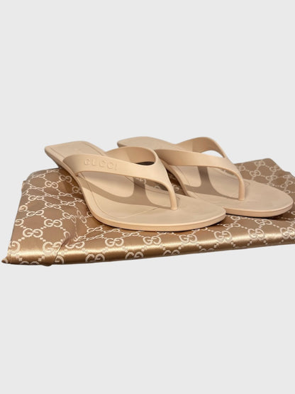 Tongs Gucci Vittoria beige T 37