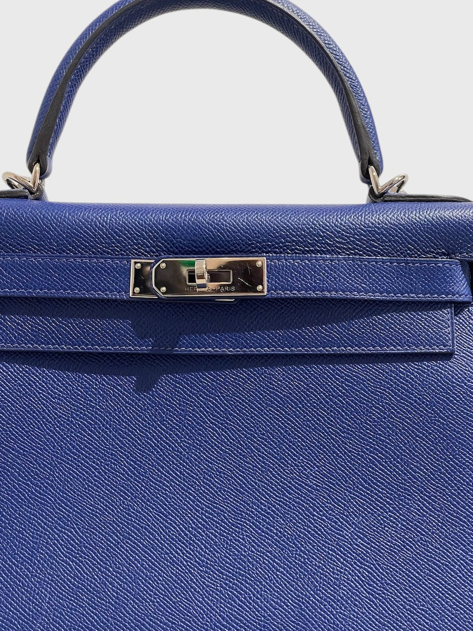 Sac Hermès Kelly 28 bleu
