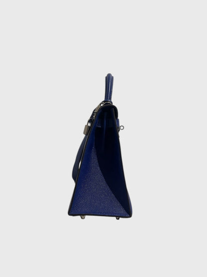 Sac Hermès Kelly 28 bleu