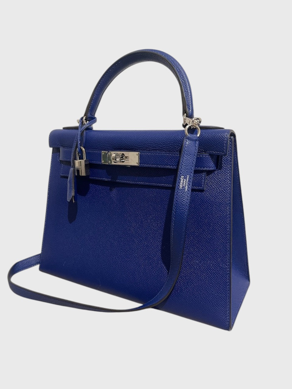 Sac Hermès Kelly 28 bleu