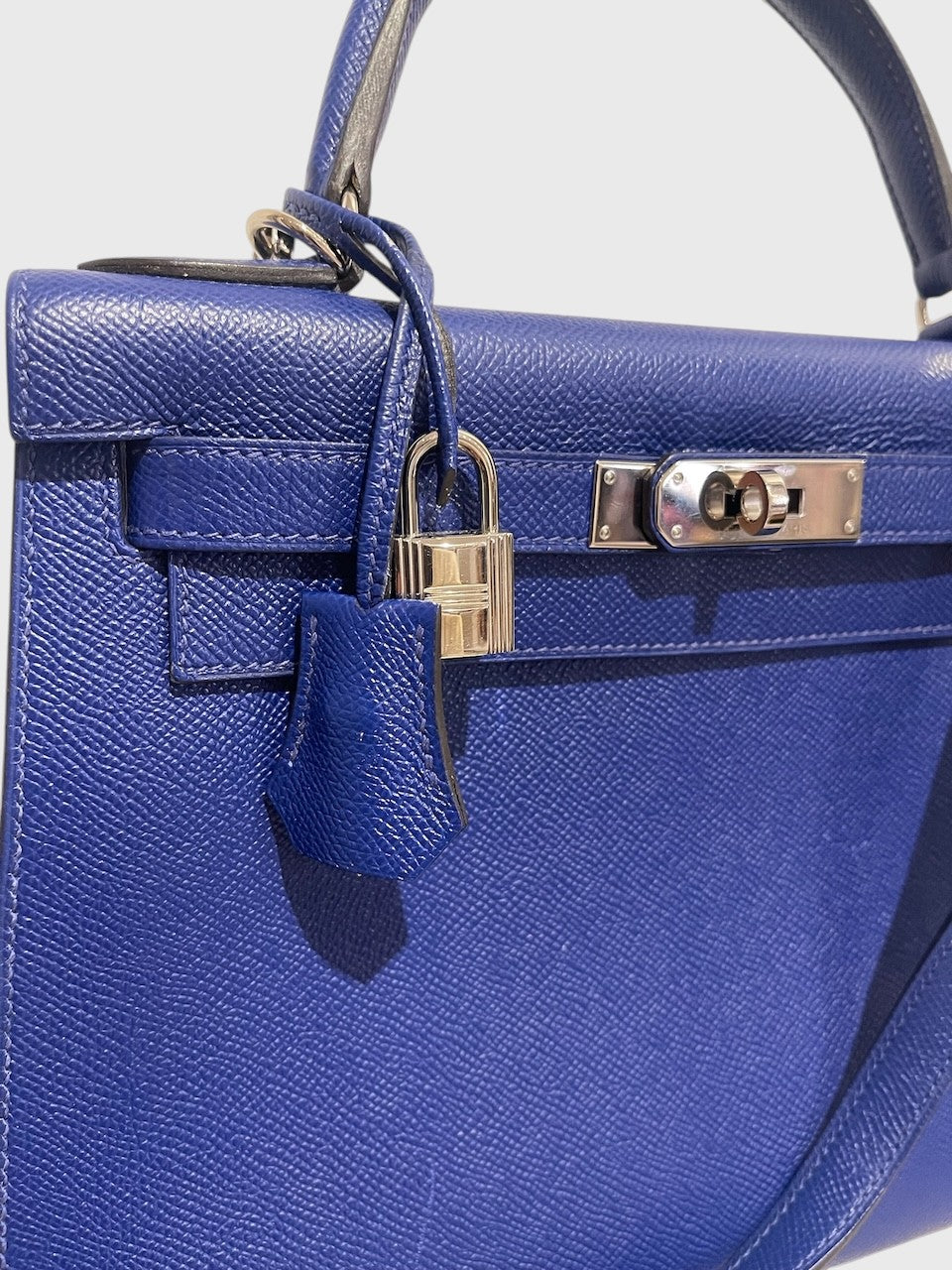 Sac Hermès Kelly 28 bleu