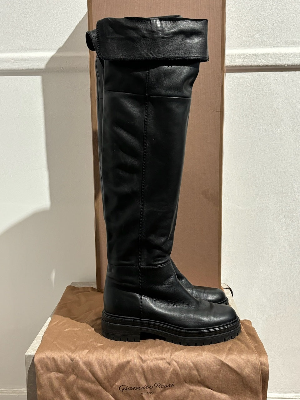 Bottes Gianvito Rossi noires T.37,5