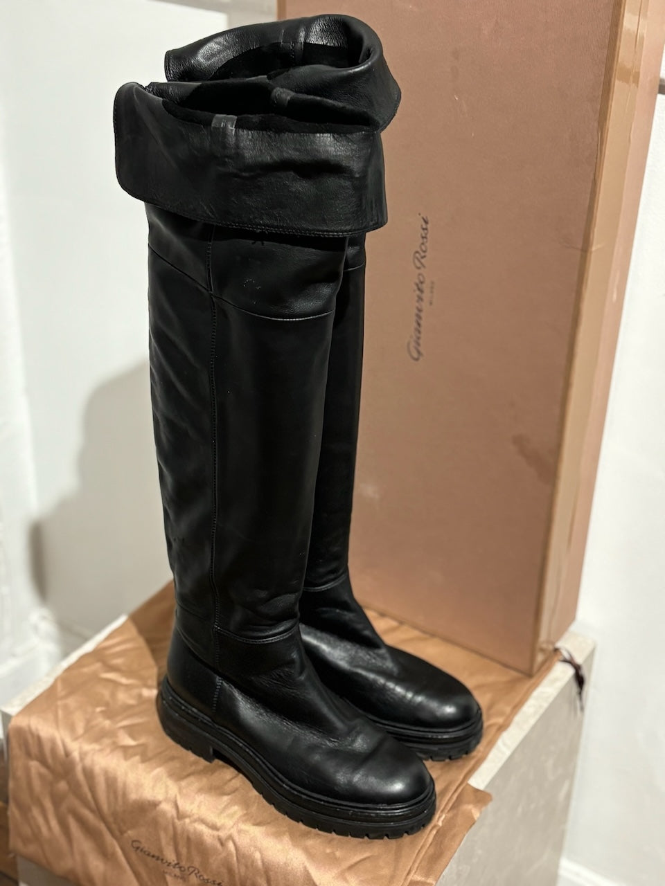 Bottes Gianvito Rossi noires T.37,5