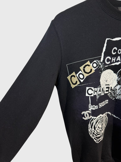 Sweat Chanel noir T.XS
