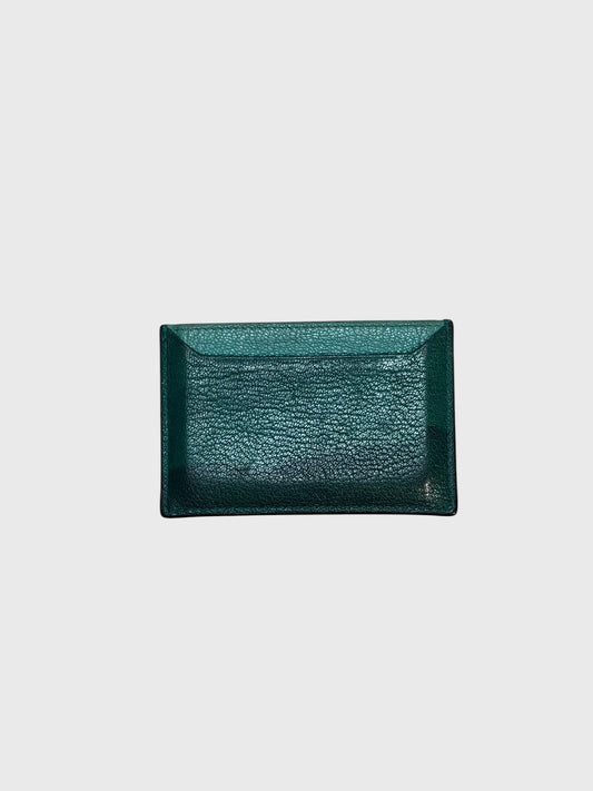 Porte-cartes Miu Miu vert