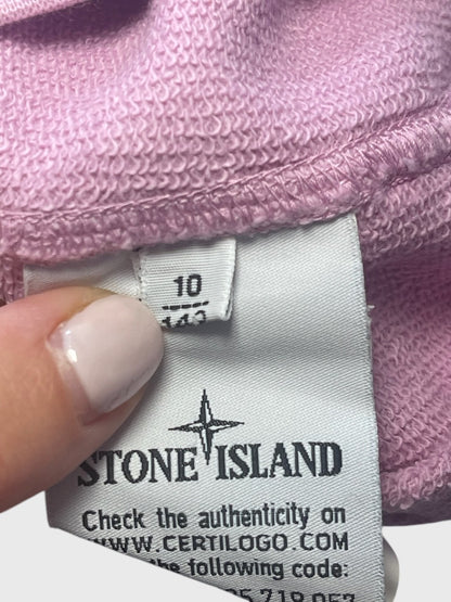 Sweat Stone Island rose T.10 ans