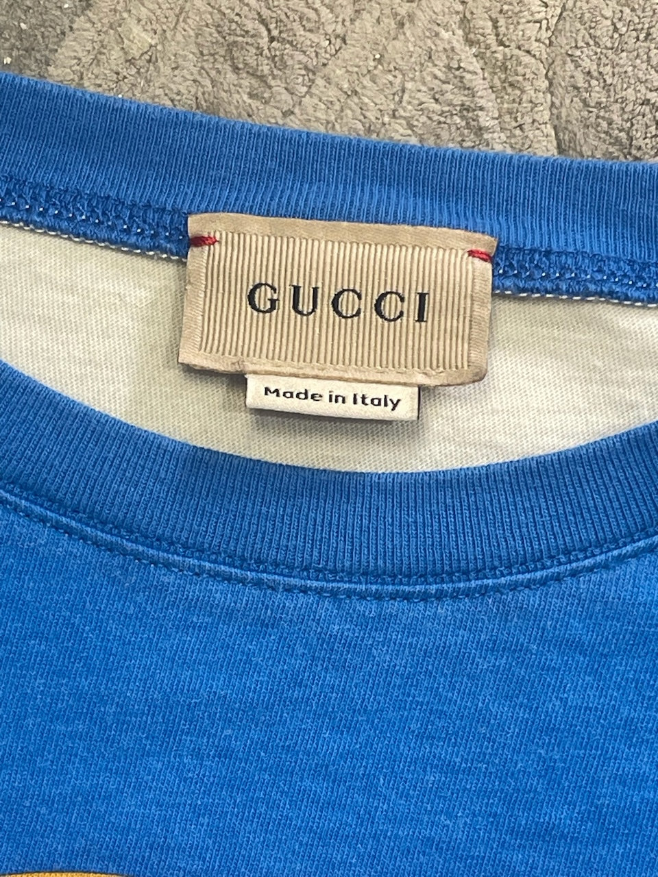 T-shirt Gucci bleu T.6 ans