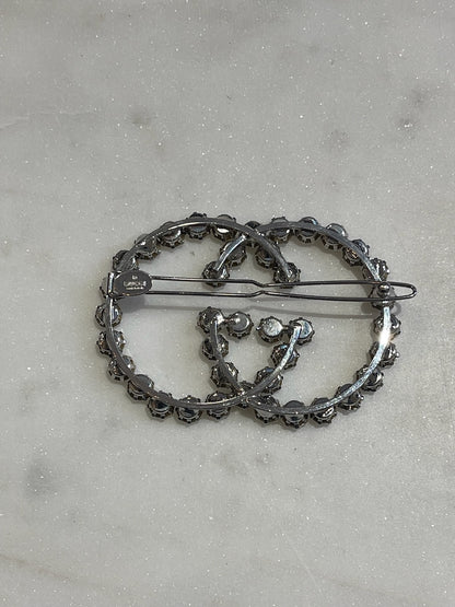 Barrette Gucci argenté