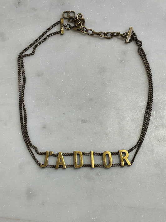 Collier Dior doré