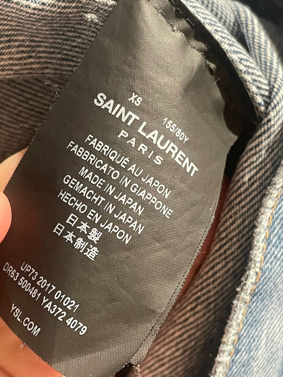 Veste Saint Laurent en denim T.XS