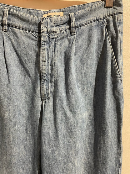 Jeans Miu Miu bleu T.40