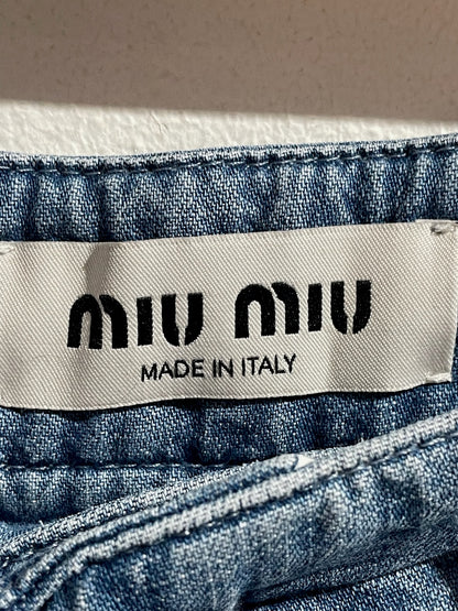 Jeans Miu Miu bleu T.40