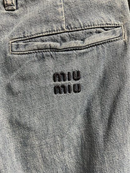 Jeans Miu Miu bleu T.40
