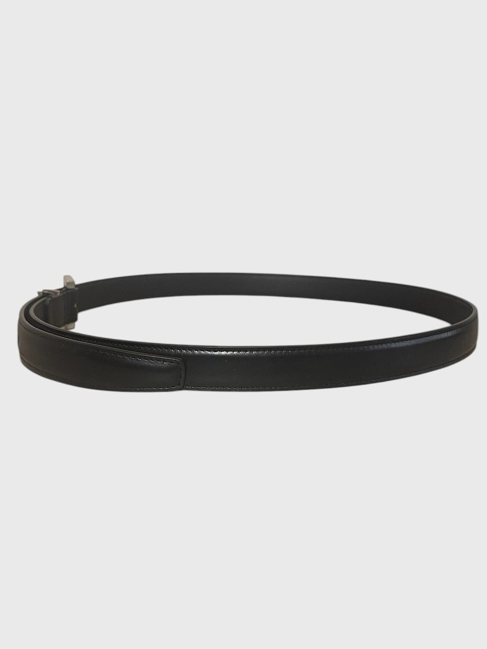 Ceinture Saint Laurent Cassandre noire T.85