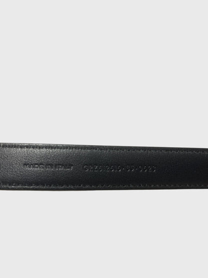 Ceinture Saint Laurent Cassandre noire T.85