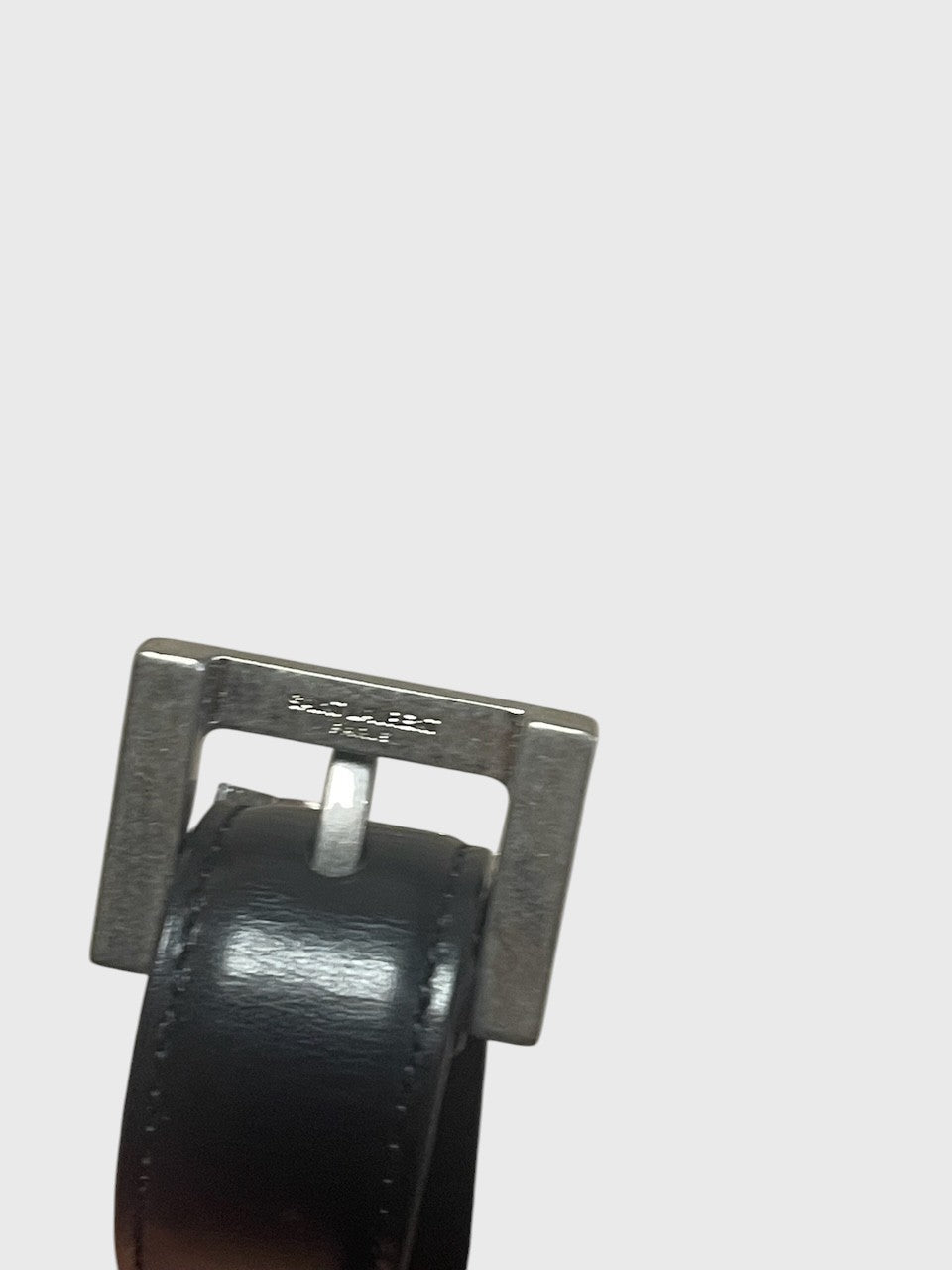 Ceinture Saint Laurent Cassandre noire T.85