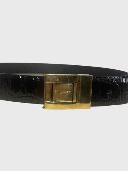 Ceinture Saint Laurent noire T.85