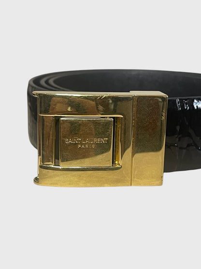 Ceinture Saint Laurent noire T.85