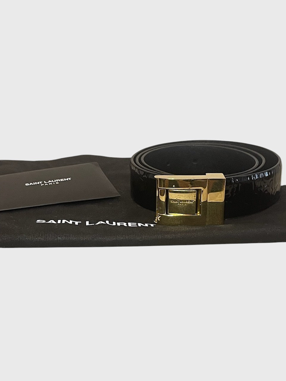 Ceinture Saint Laurent noire T.85