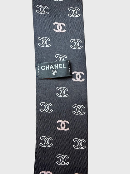 Foulard slim Chanel Trèfle noir