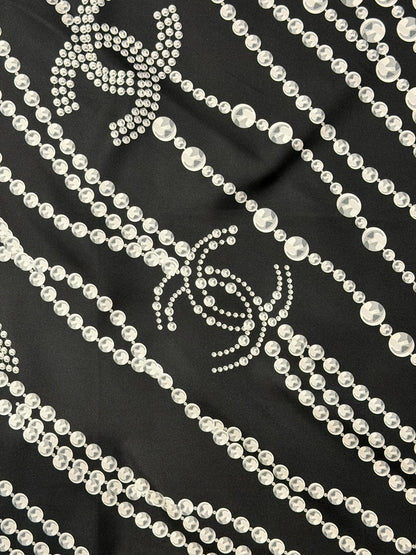 Foulard Chanel noir