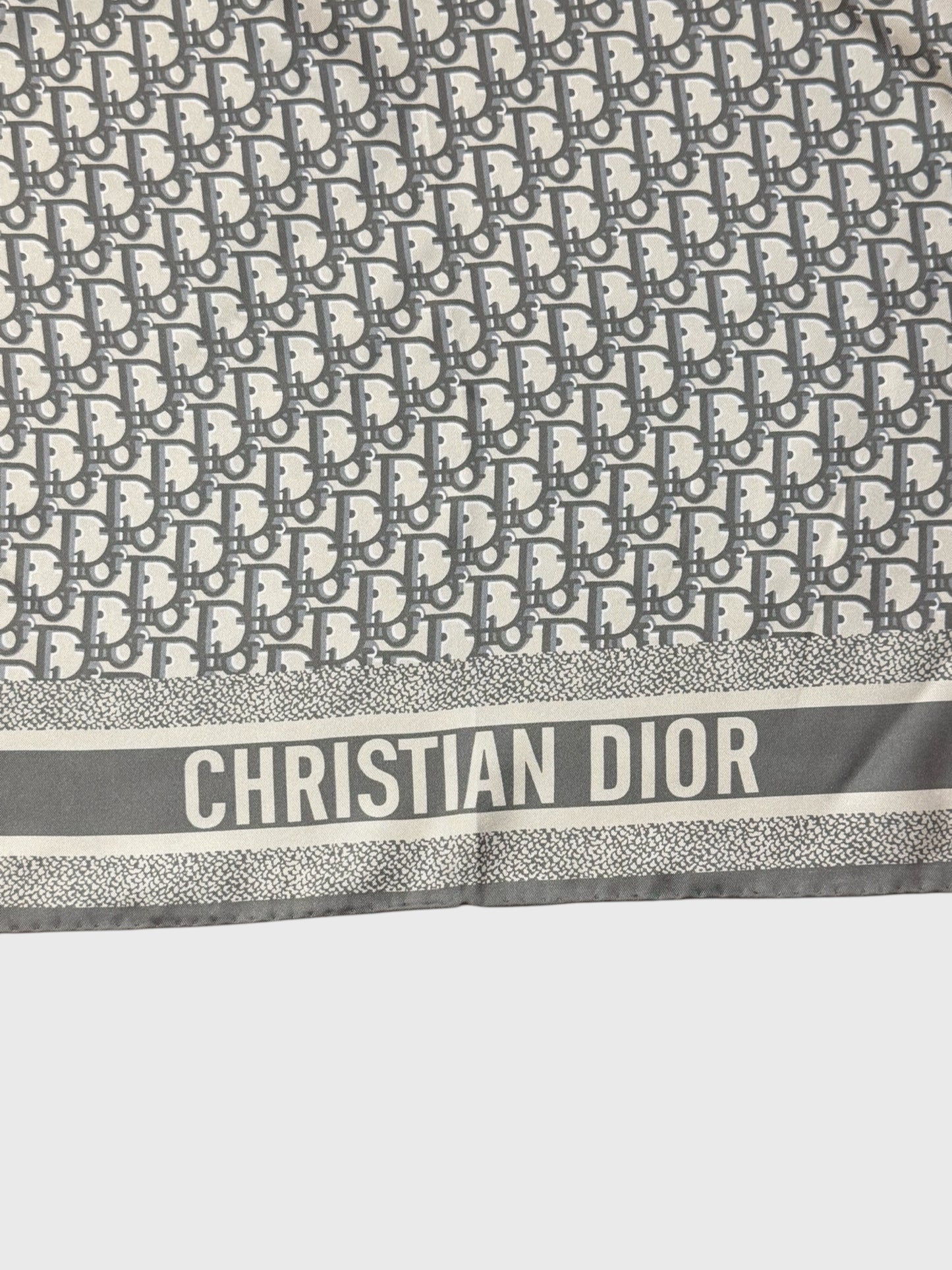 Foulard Christian Diortwin bleu gris