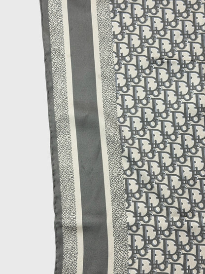 Foulard Christian Diortwin bleu gris