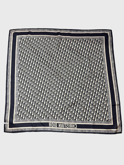 Foulard Christian Diortwin bleu gris