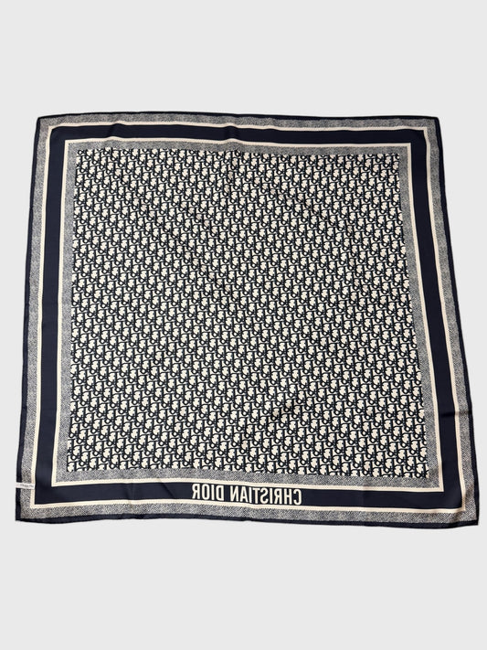 Foulard Christian Diortwin bleu gris