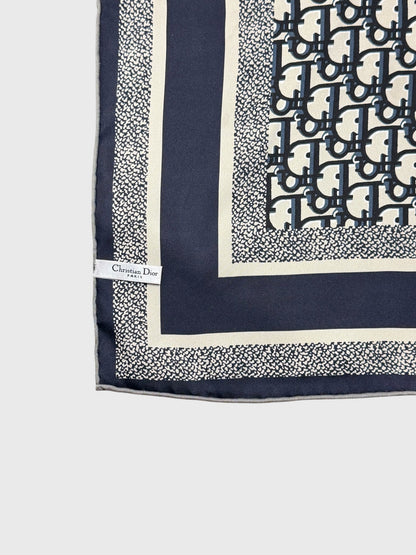 Foulard Christian Diortwin bleu gris