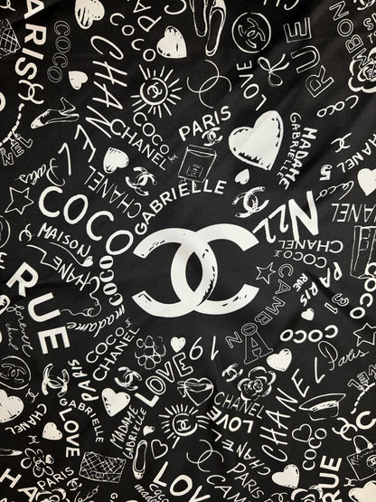 Foulard Chanel noir