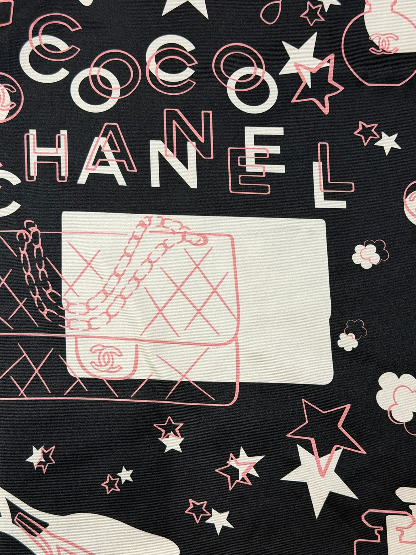 Foulard Chanel noir
