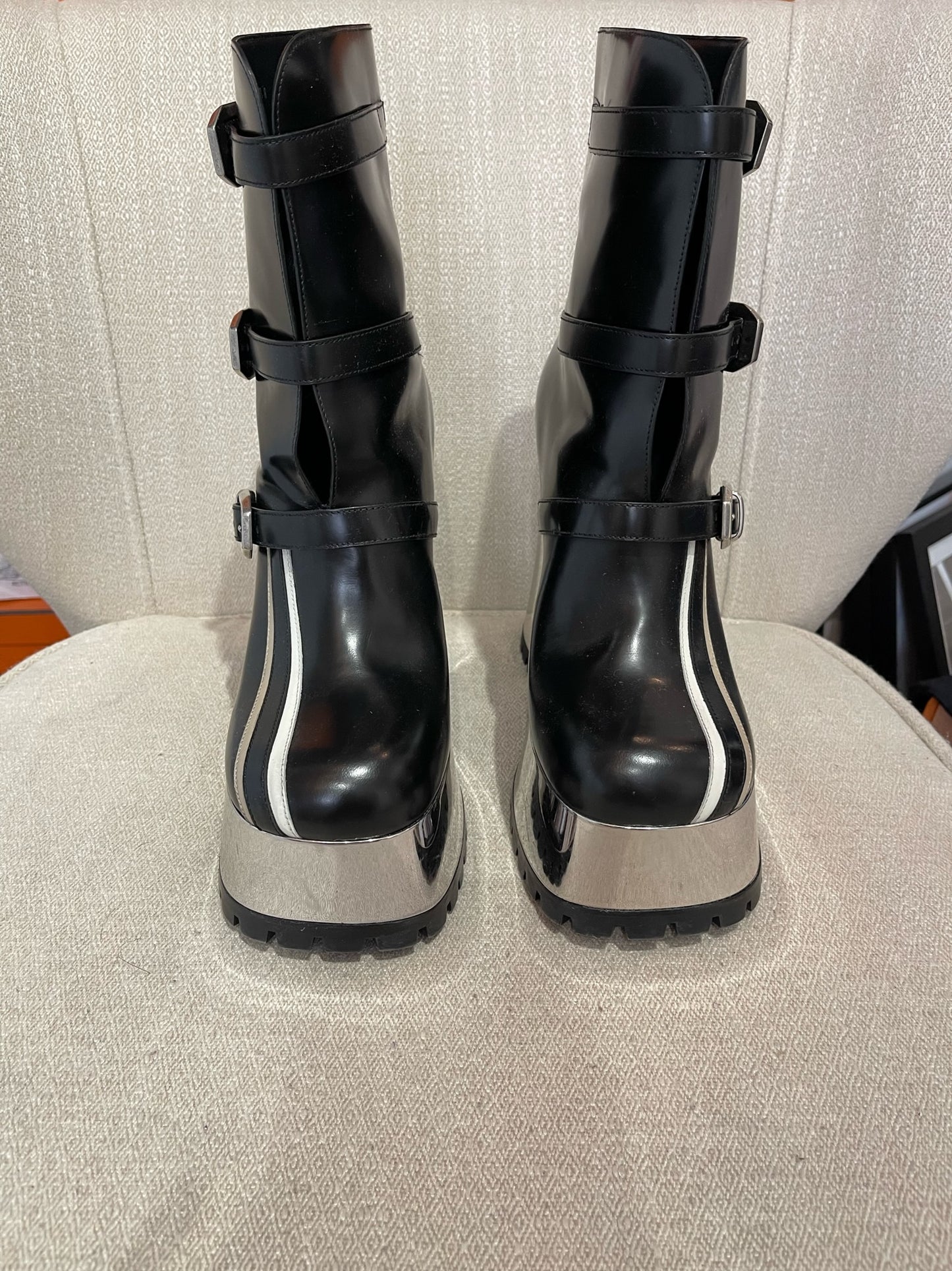 Boots Gucci noires T.38