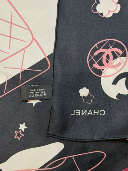 Foulard Chanel noir