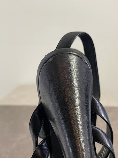Sandales Yves Saint Laurent noires T 39.5