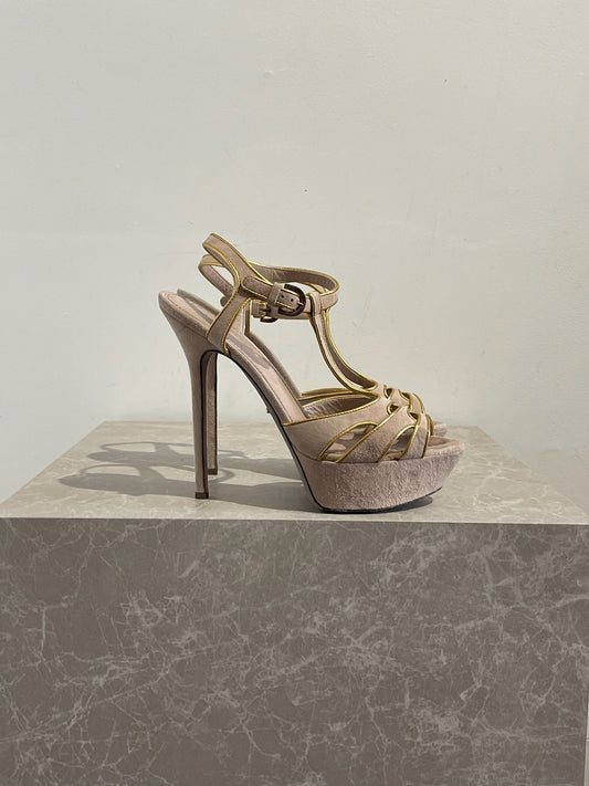 Sandales Sergio Rossi beiges T 38.5
