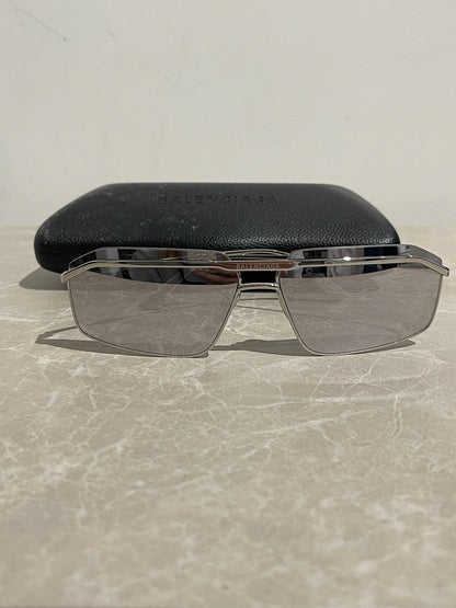 Lunettes de soleil Balenciaga argent