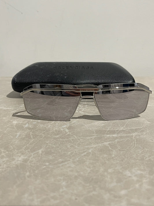 Lunettes de soleil Balenciaga argent