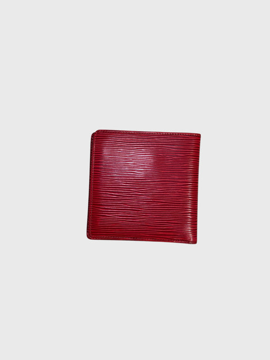 Portefeuille Louis Vuitton rouge