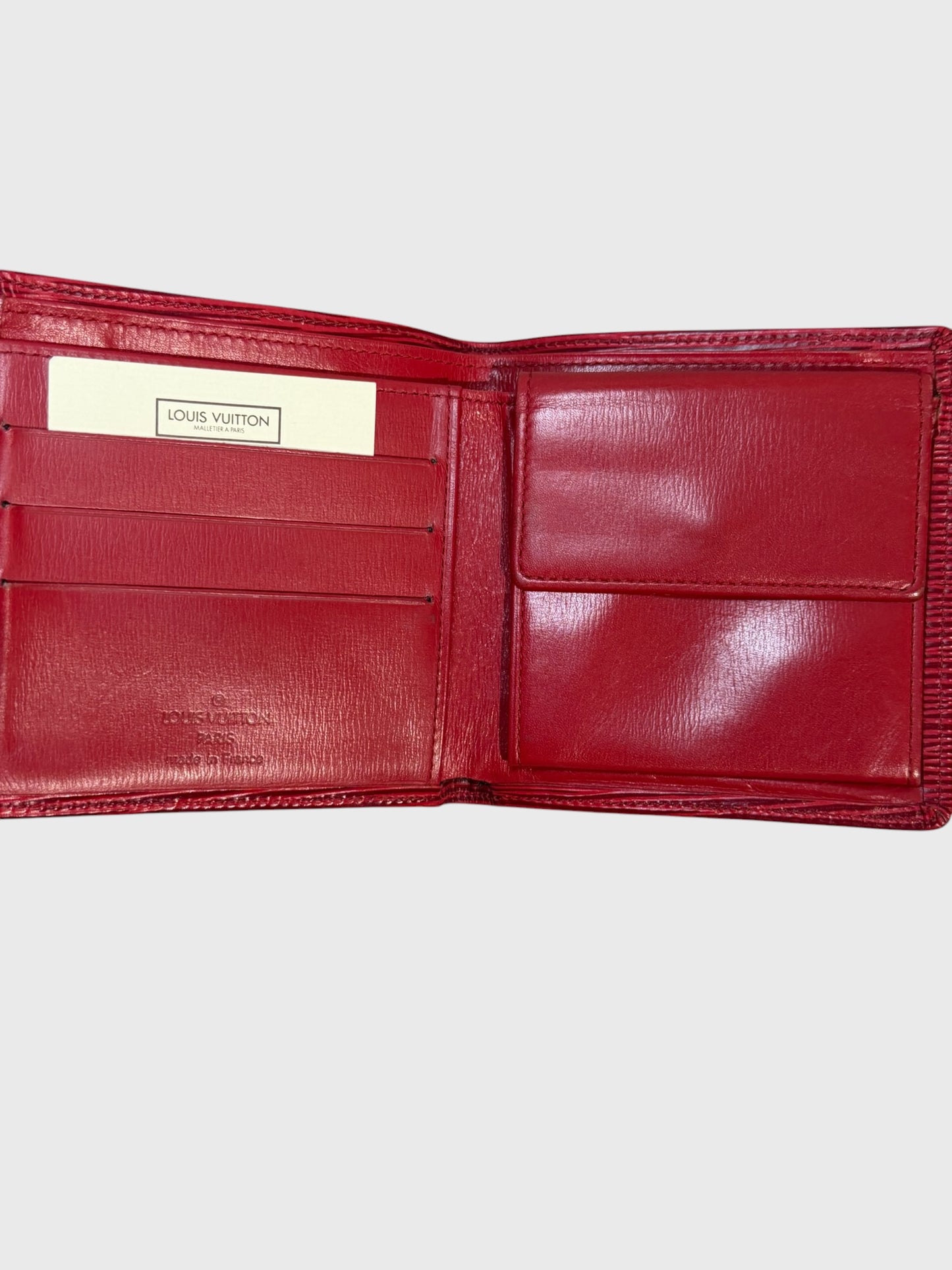 Portefeuille Louis Vuitton rouge